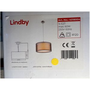 Lindby - Kroonluchter aan een snoer NICA 1xE27/60W/230V