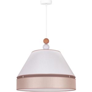 Duolla - Hanglamp aan een koord AVIGNON 1xE27/15W/230V diameter 60 cm wit/beige