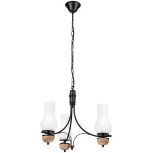 Brilagi - LED Hanglamp aan een ketting COTTAGE 3xE14/40W/230V beuken/wit