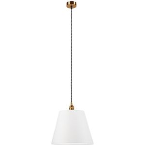 Hanglamp aan een koord NELLY 1xE27/60W/230V wit/koper