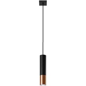 Sollux SL.0946 - Hanglamp aan een koord LOOPEZ 1xGU10/10W/230V zwart/koper