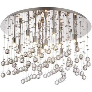 Ideal Lux-LED Kristallen plafondlamp MOONLIGHT 12xG9/3W/230V pr.60 cm chroom