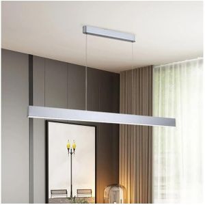 Brilagi-Dimbare LED hanglamp SLEEKLINE SMART LED/40W/230V Wi-Fi Tuya silver+RC