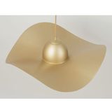 Hanglamp aan een koord KAPELLO 1xE27/60W/230V diameter 55 cm gouden