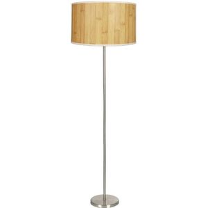 Staande lamp TIMBER 1xE27/60W/230V beige/mat chroom