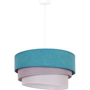 Duolla - Hanglamp aan een koord TRIO 1xE27/15W/230V turquoise/grijs/wit