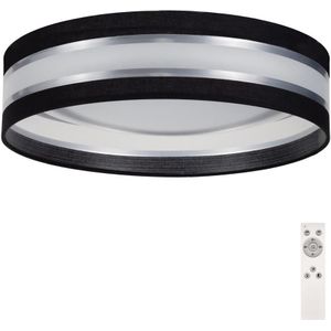 LED dimbare plafondlamp SMART CORAL LED/24W/230V zwart/zilver + afstandsbediening