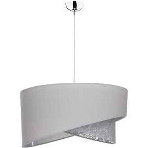 Duolla - Hanglamp aan een koord CELLO 1xE27/40W/230V diameter 45 cm grijs/kant