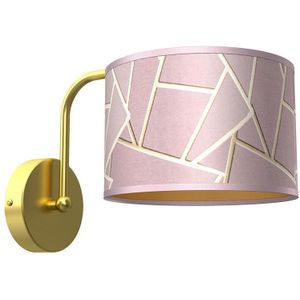 Wand Lamp ZIGGY 1xE27/60W/230V roze/goud
