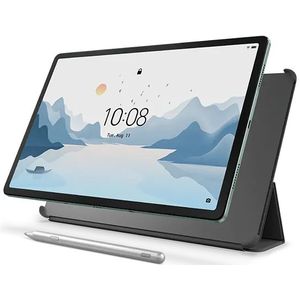 Lenovo Tab P12 with Matte Display 8GB 128GB Wifi - Sage Green + Pen + Folio Grey MediaTek Dimensity 7050-processor 2,60 GHz , Android, 128 GB UFS 2.2 - P12EUMATTE2