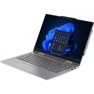 Lenovo ThinkPad X1 2-in-1 IntelÂ® Core Ultra 5-125U-processor E-cores tot 3,60 GHz en P-cores tot 4,30 GHz, Windows 11 Home 64, 256 GB SSD, M.2 2280, PCIe Gen4, TLC, Opal - 21KECTO1WWBE1, Grey