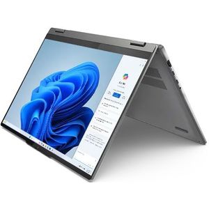 Lenovo IdeaPad 5i 2-in-1 Gen 9 16 Intel IntelÂ® Core 7 150U-processor E-cores tot 4,00 GHz en P-cores tot 5,40 GHz, Windows 11 Home 64, 512 GB SSD, M.2 2242, PCIe Gen4, TLC - 83DUCTO1WWBE1, Luna Grey