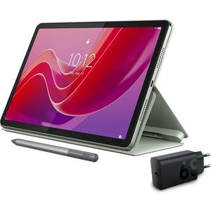 Lenovo Tab M11 4GB 128GB Wifi - Luna Grey + Pen, Charging Adaptor + Folio Green MediaTek Helio G88-processor 2,00 GHz , Android, 128 GB eMMC - M11BUNDLE4