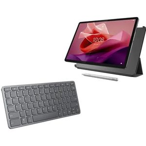 Lenovo Tab P12 8GB 256GB Wifi - Storm Grey + Pen, Folio Grey & Wireless Keyboard MediaTek Dimensity 7050-processor 2,60 GHz , Android, 256 GB UFS 2.2 - BTBUNDLEBE26