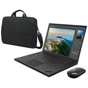 Lenovo ThinkPad P1 G5 I7 16G 512G 11P + Essential 16 Toploader Eco + ThinkPad Bluetooth Silent Mouse 12e generatie IntelÂ® Core i7-12800H vProÂ®-processor E-cores tot 3,70 GHz en P-cores tot 4,80 GHz, Windows 11 Pro 64, 512 GB SSD Performance TLC Opal - BUNDLEBE1011, Black