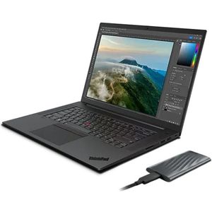Lenovo ThinkPad P1 G5 I7 16G 512G 11P + PS6 Portable SSD 1TB 12e generatie IntelÂ® Core i7-12800H vProÂ®-processor E-cores tot 3,70 GHz en P-cores tot 4,80 GHz, Windows 11 Pro 64, 512 GB SSD Performance TLC Opal - BUNDLEBE1001, Black