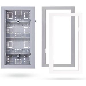 JA-193PL-F-M-G, grijze frame tbv montagebox draadloze Designline PIR
