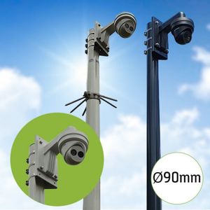 Ronde cameramast met kantelanker 5 meter