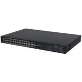 Dahua - PFS3228-24GT-360 - 24x PoE Gigabit Switch - 360W - 2x SFP - 2x RJ45 Uplink