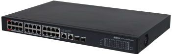 Dahua - PFS3228-24GT-360 - 24x PoE Gigabit Switch - 360W - 2x SFP - 2x RJ45 Uplink