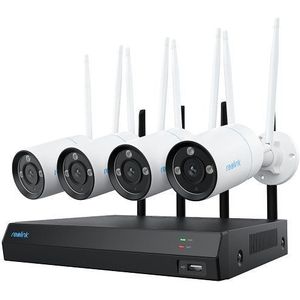 NVS12-8MB4W, 4K/8MP UHD WiFi Bullet beveiligingsset