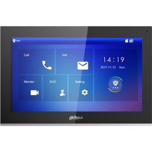 VTH5422HB Video Intercom 7" binnenpost PoE en 2-Draads zwart