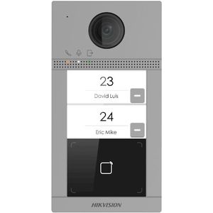 DS-KV8213-WME1 Inbouw 2 beldrukkers IR verlichting PoE 12v