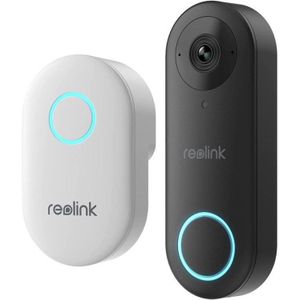 Reolink videodeurbel met bel - Slimme WiFi-videodeurbel - 5 MP - 2,4/5GHz dual-band wifi - Persoonsdetectie - tweewegaudio