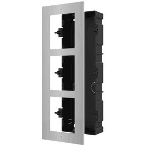 Hikvision DS-KD-ACF3/S Inbouwframe 3 modules RVS