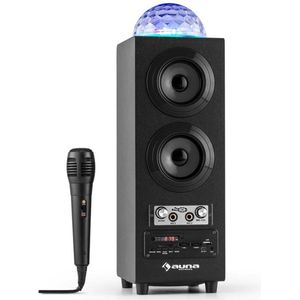 Auna Discostar Bluetooth 2.1 Speaker Met LED Lamp en Microfoon - Zwart
