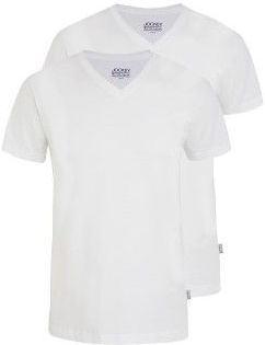 Jockey 2P V-Neck T-Shirt Weiß Baumwolle Small Herren
