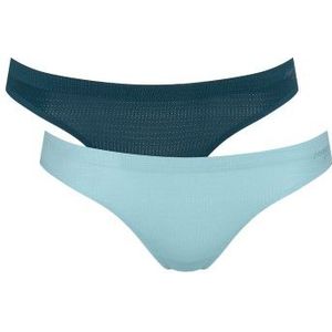 Sloggi 4P ZERO Motion Mini Brief Blau Polyester X-Small Damen