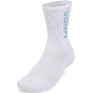 Under Armour 3P Mid Crew Maker Socks Weiß/Blau Medium