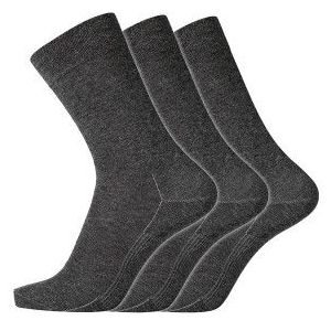 Dovre 3P Cotton Socks Dunkelgrau Gr 40/45 Herren