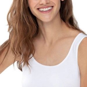 Mey Mood Top With Wide Straps Weiß 40 Damen