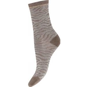 Decoy Glitter Patterned Ankle Socks Beige Strl 37/41 Damen