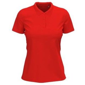 Stedman Claire Short Sleeve Polo Rot ringgesponnene Baumwolle XX-Large Damen
