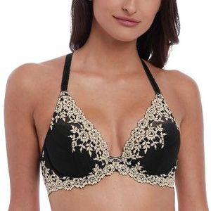 Wacoal BH Embrace Lace Plunge Underwire Bra Schwarz D 85 Damen