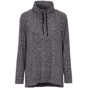 Damella Knitted Lounge Top Leopard Large Damen