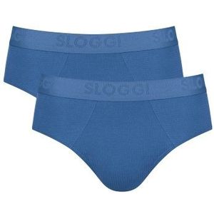 Sloggi 2P Men FREE Evolve Brief Blau Ökologische Baumwolle Medium Herren