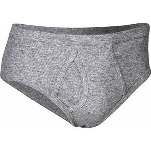 JBS Basic Fly Brief Grau Baumwolle X-Large Herren