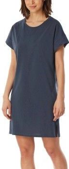 Schiesser Casual Nightwear Short Sleepshirt Dunkelgrau Baumwolle 44 Damen
