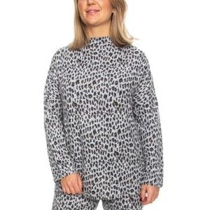 Damella Melange Brushed Top Grau Large Damen