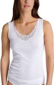 Calida Cotton Desire Tank Top Weiß Baumwolle Large Damen