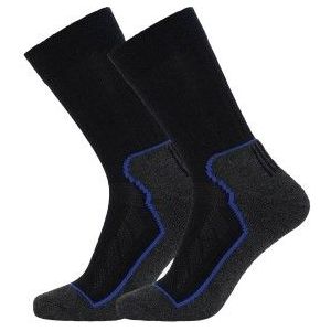 Dovre 2P Organic Wool Terry Crew Socks Schwarz Gr 44/47 Herren