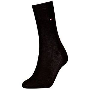 Tommy Hlfiger Women Roll Top Wool Socks Schwarz Gr 39/42 Damen