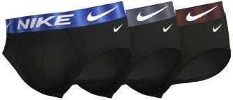 Nike 3P Dri-Fit Essential Micro Hip Brief Schw/Weinrot Baumwolle X-Large Herren