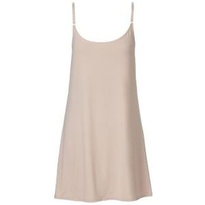 Trofe Slip Dress Beige Polyamid Medium Damen