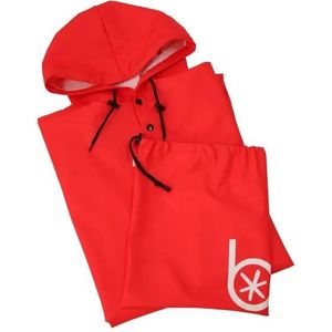 BADAWIN - Regenponcho ideaal voor fietsen Rood