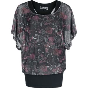 Gothicana by EMP - Gothic T-shirt - Mystical Woods - S tot XXL - voor Vrouwen - zwart